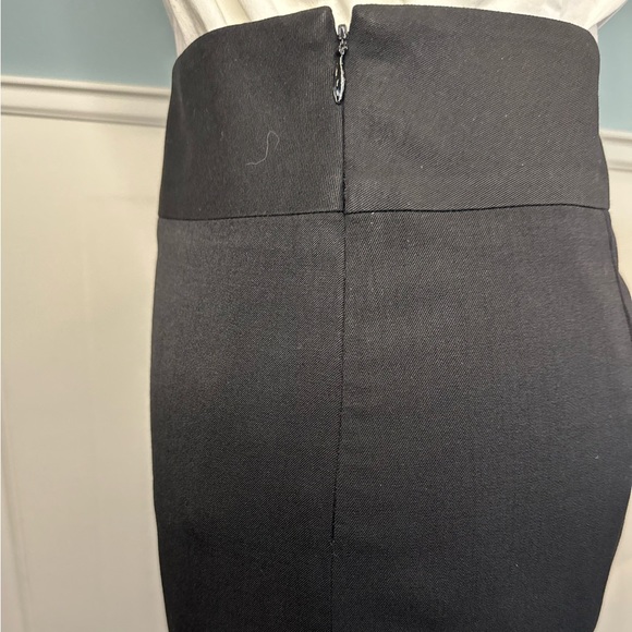 Banana Republic Black Wool Skirt with Side Splits - Picture 2 of 8